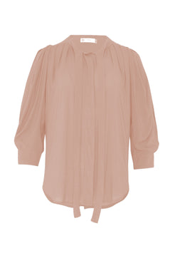 Silk Coucou Shirt rose gold / S/M WE-AR Silk Coucou Shirt | Sustainable Yoga & Off-Duty Wear