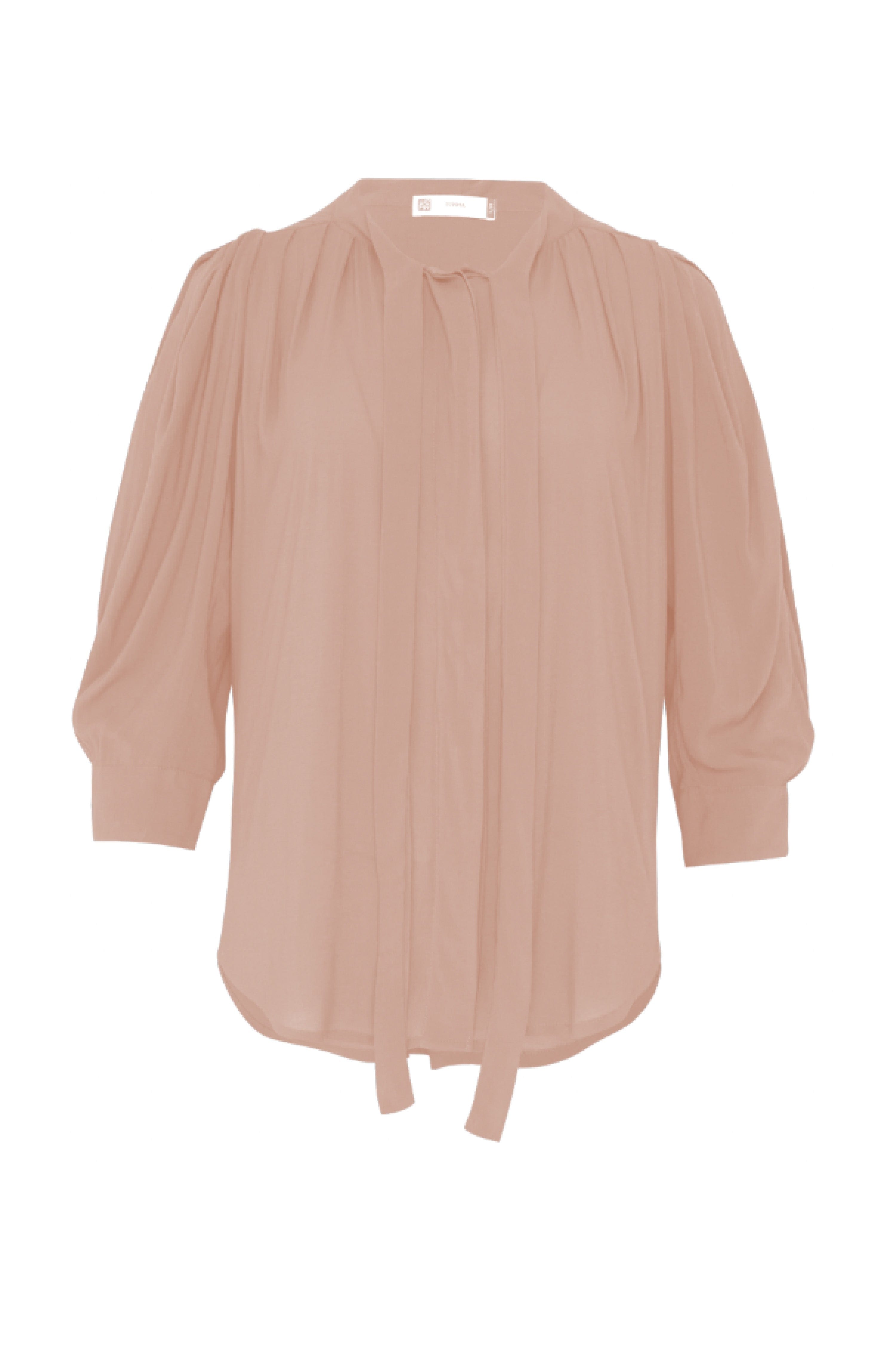 Silk Coucou Shirt rose gold / S/M WE-AR Silk Coucou Shirt | Sustainable Yoga & Off-Duty Wear