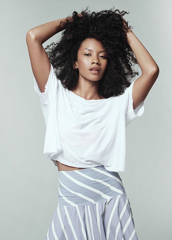 Pima Deia tee White / S/M Pima Deia tee | Sustainable Yoga & Off-Duty Wear