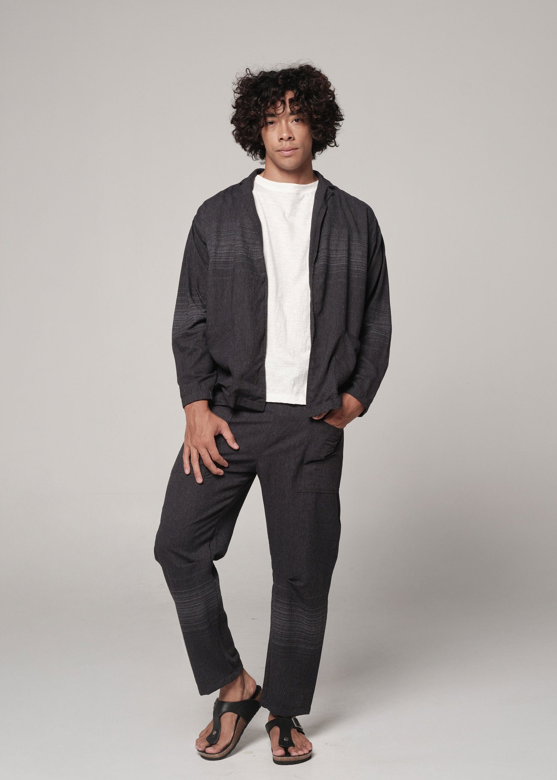 Linen Peleton Set Raw Indigo Linen Peleton Set Raw Indigo