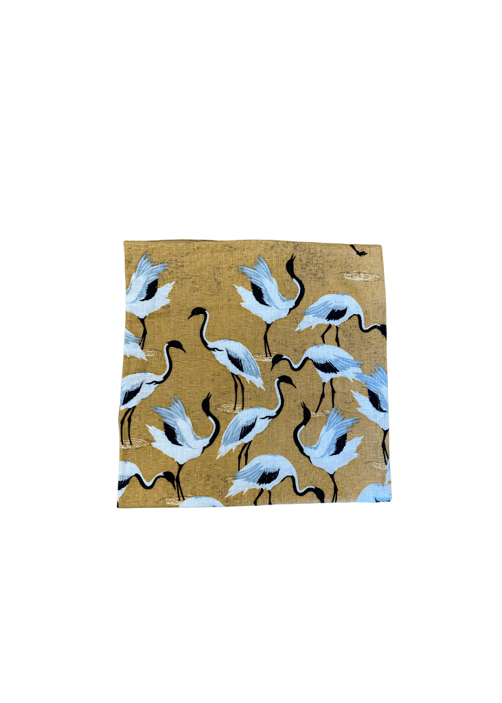 WE-AR Linen Tea Towel Dijon Heron Print