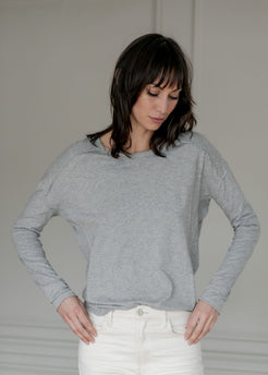 Baby Bat grey marl / XS Baby Bat | Womens Longsleeve Top | WE-AR